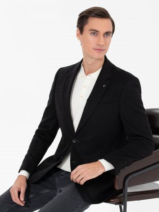 کت مردانه مشکی کاشارل