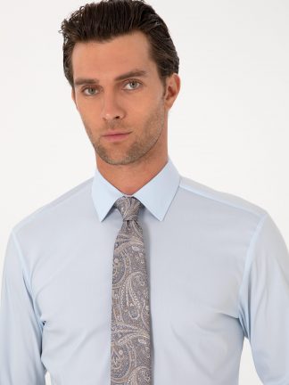 پیراهن مردانه آبی روشن کاشارل