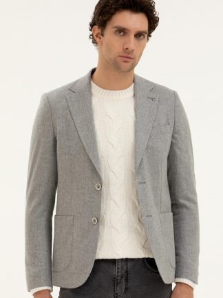 کت مردانه خاکستری کاشارل