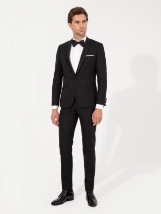 کت و شلوار مردانه مشکی کاشارل