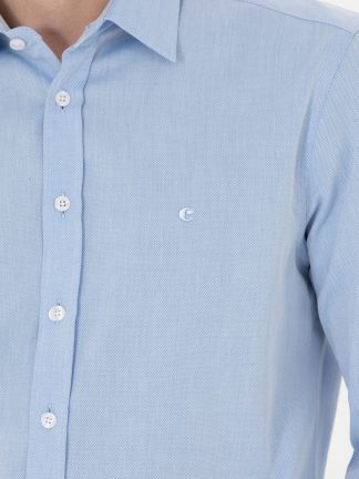 پیراهن مردانه آبی روشن کاشارل