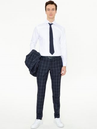 پیراهن رسمی مردانه سفید کاشارل