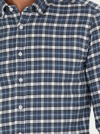 پیراهن مردانه آبی نفتی کاشارل