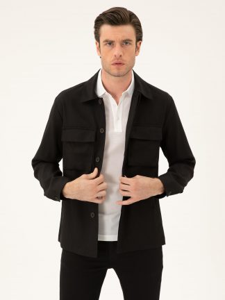 کت مردانه مشکی کاشارل