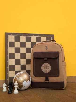 کوله پشتی دخترانه بژ یو اس پولو