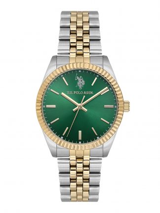 ساعت مچی زنانه طلایی یو اس پولو