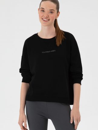 سویشرت زنانه مشکی یو اس پولو