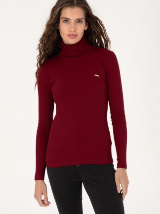 سویشرت زنانه زرشکی یو اس پولو