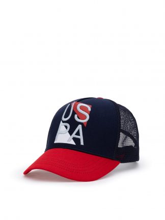 کلاه کپ مردانه سرمه ای یو اس پولو