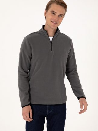 سویشرت مردانه خاکستری یو اس پولو