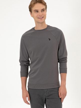 سویشرت مردانه خاکستری یو اس پولو