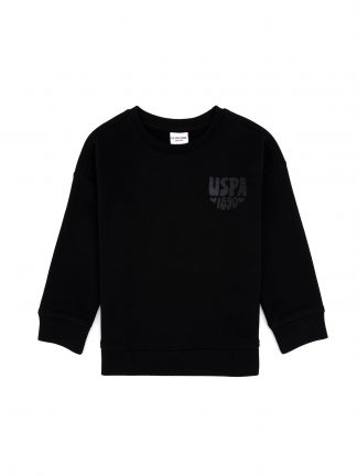 سویشرت دخترانه مشکی یو اس پولو