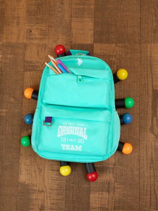 کوله پشتی دخترانه نعنایی یو اس پولو