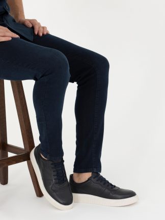 کفش کتانی و اسپرت مردانه سرمه ای پیرکاردین