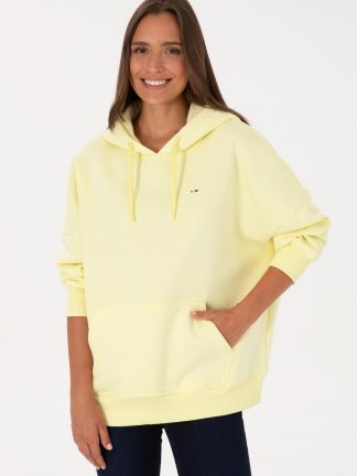 هودی زنانه زرد یو اس پولو