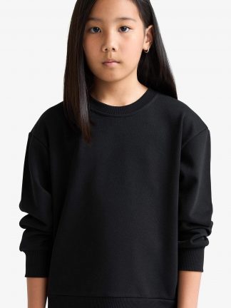 سویشرت دخترانه مشکی دفکتو