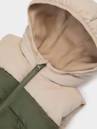 جلیقه نوزاد پسر خاکی دفکتو