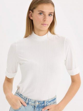 تیشرت زنانه بژ دفکتو