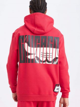 هودی مردانه قرمز دفکتو