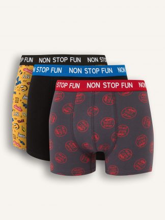 شورت مردانه زرد دفکتو