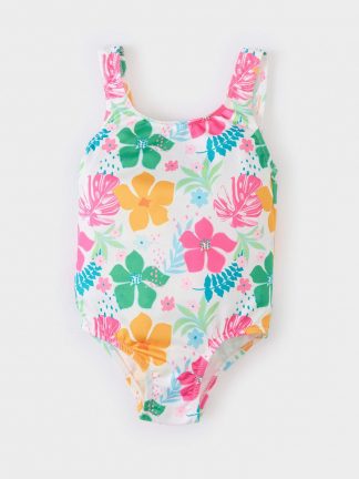 مایو نوزاد دخترانه سفید دفکتو