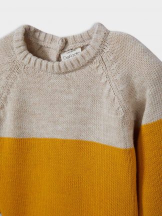 پلیور نوزاد پسر زرد دفکتو