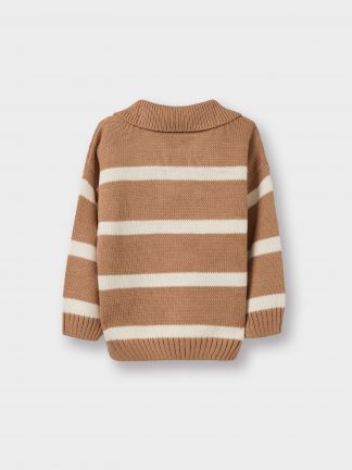 پلیور نوزاد پسر بژ دفکتو