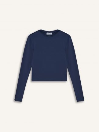 تیشرت زنانه سرمه ای دفکتو