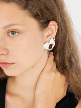 گوشواره زنانه نقره ای دفکتو