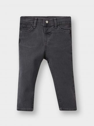 شلوار جین نوزاد پسر خاکستری تیره دفکتو