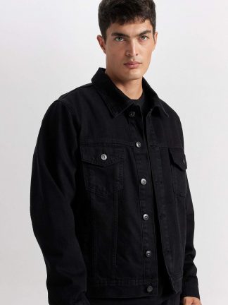 کت جین مردانه مشکی دفکتو