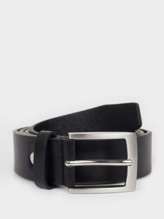 کمربند مردانه مشکی دفکتو