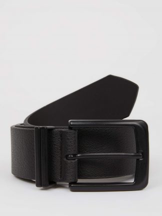 کمربند مردانه مشکی دفکتو