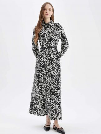 پیراهن زنانه مشکی دفکتو