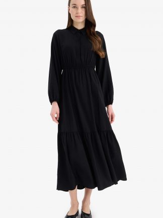 پیراهن زنانه مشکی دفکتو