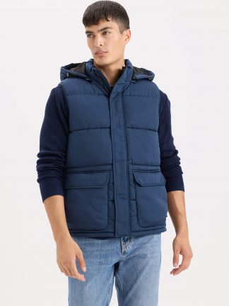 جلیقه ورزشی مردانه سرمه ای دفکتو