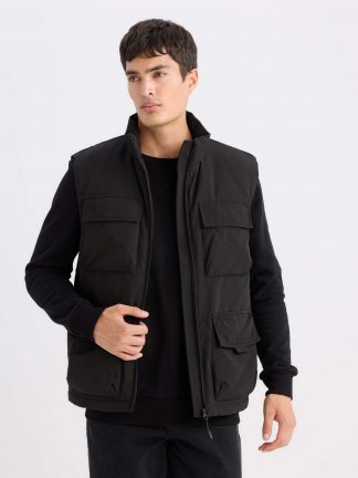 جلیقه ورزشی مردانه مشکی دفکتو