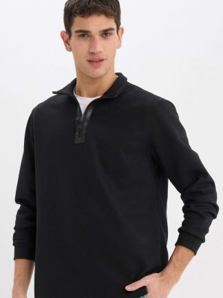 سویشرت مردانه مشکی دفکتو