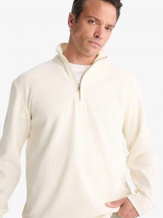 سویشرت مردانه بژ دفکتو