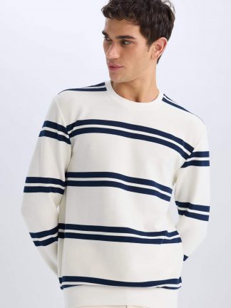 سویشرت مردانه سفید دفکتو