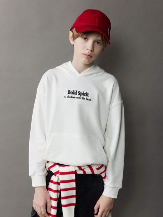 هودی پسرانه سفید دفکتو