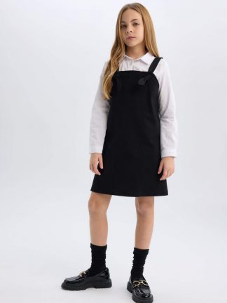 پیراهن دخترانه مشکی دفکتو