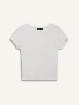 تیشرت زنانه سفید دفکتو