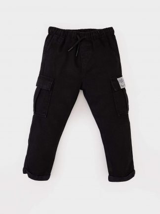 شلوار نوزاد پسر خاکستری تیره دفکتو