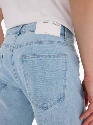 شلوار جین مردانه آبی روشن دفکتو