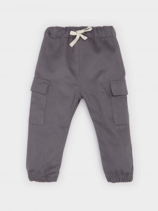 شلوار نوزاد پسر خاکستری دفکتو