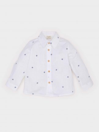 پیراهن نوزاد پسر بژ دفکتو