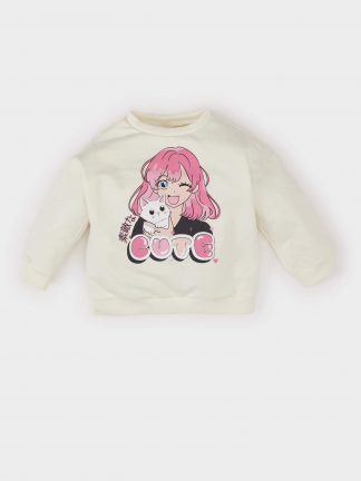 سویشرت نوزاد دختر بژ دفکتو