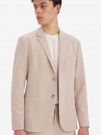 کت مردانه بژ دفکتو