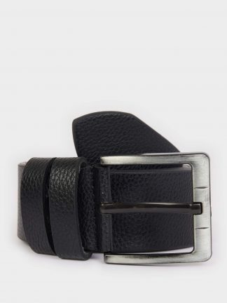 کمربند مردانه مشکی دفکتو